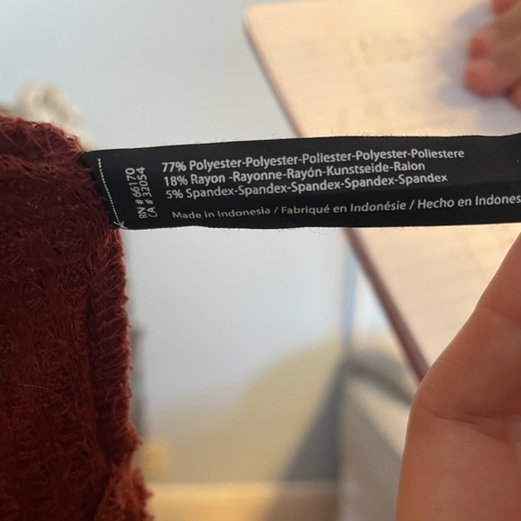 Urban outfitters Out From Under Burnt Orange Jojo ButtonDown Thermal Long Sleeve - Picture 3 of 7